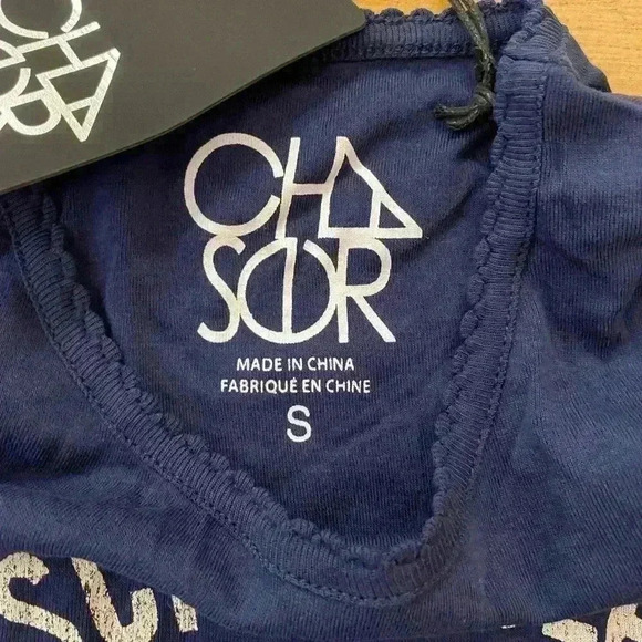 Chaser Womens Long Sleeve Crewneck T-Shirt New Tennis Prep Size‎ small - Picture 12 of 14